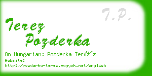 terez pozderka business card